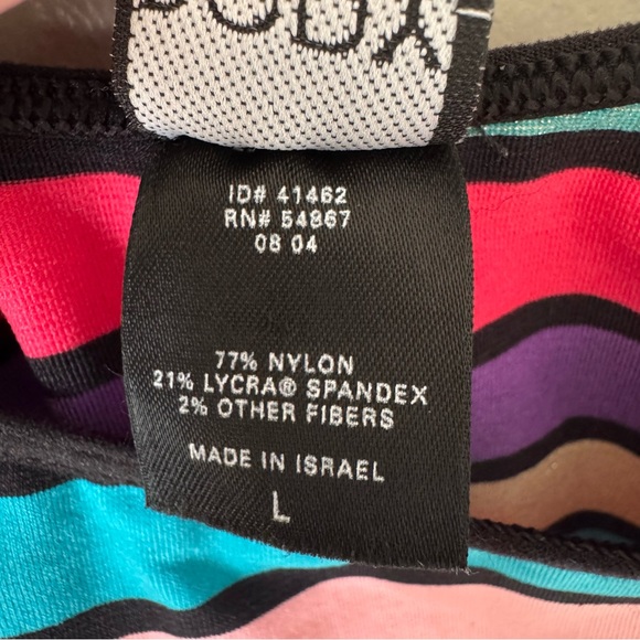 Body by Victoria secret glitter striped layer cami tank top vintage large nwot - Picture 6 of 13